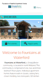Mobile Screenshot of fountainsatwaterfordapartmenthomes.com